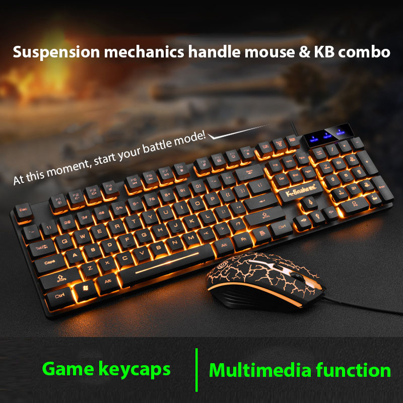 Gaming Keyboard Mouse Wireless - Набор клавиатуры и мыши KM320, водонепроницаемая