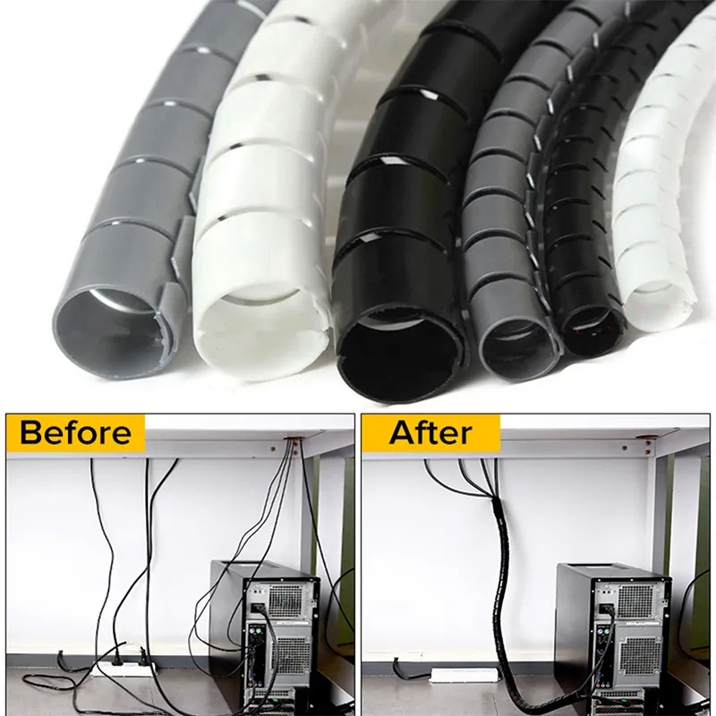 Coiled Usb Cable - 1/2 м гибкий спиральный органайзер для