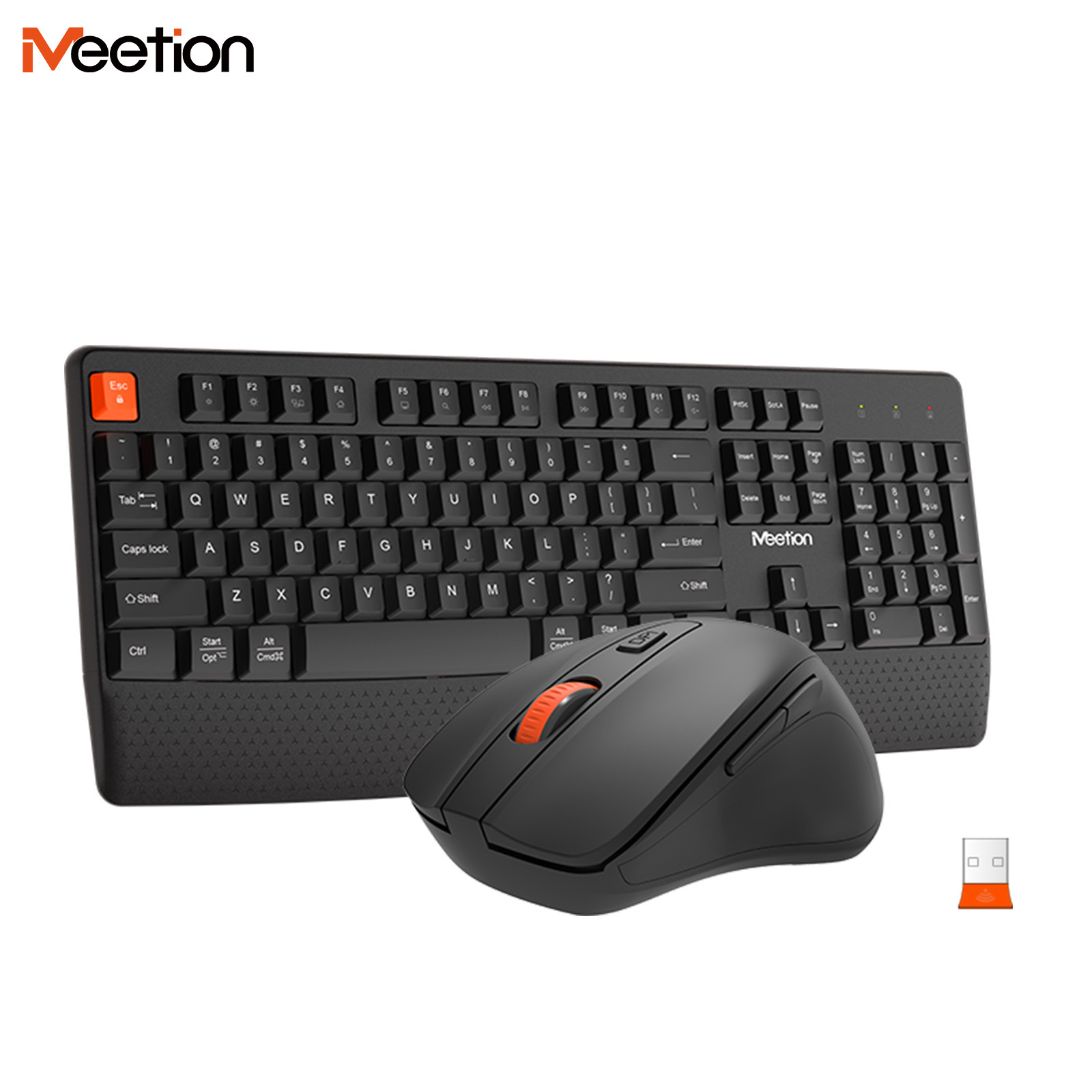 Gaming Keyboard No Noise - Беспроводной комплект клавиатуры и мыши 2.4G,