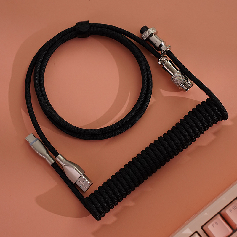 Gaming Keyboard Extension - Кабель USB Type-C Aviator с пружинным