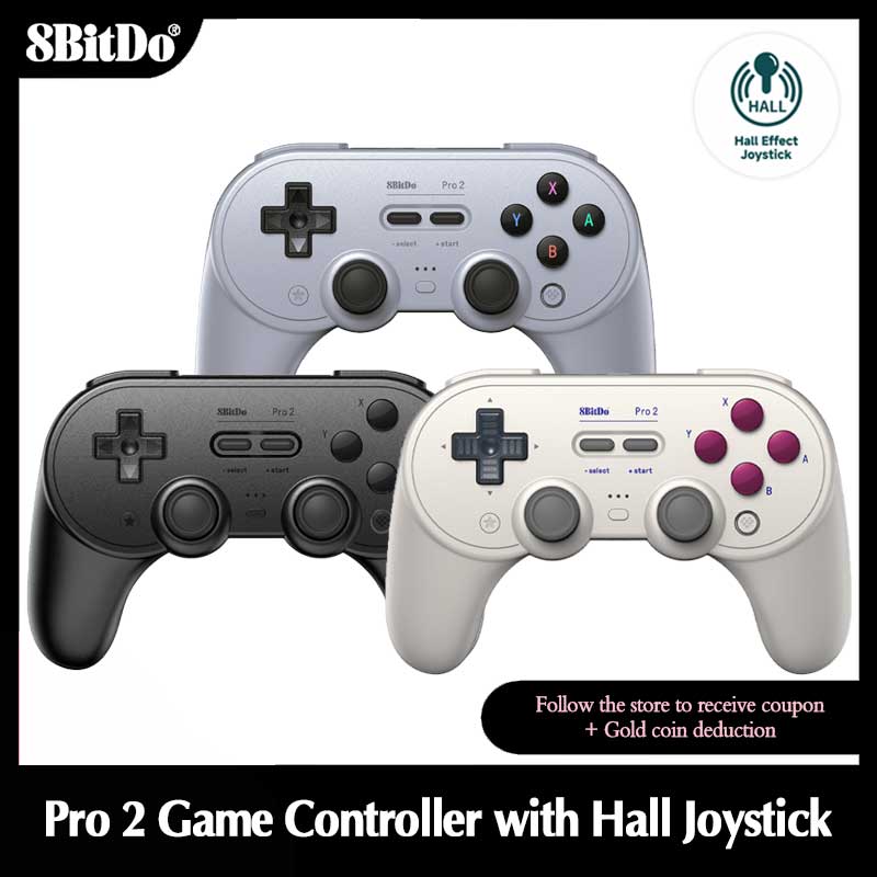 Gaming Keyboard Hall Effect - Игровой контроллер 8bitdo Pro2 с Bluetooth,