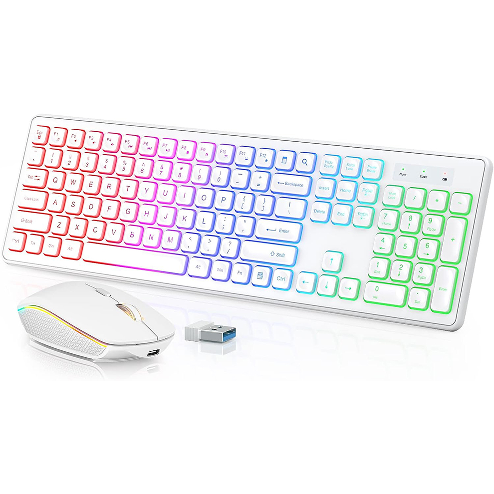 Gaming Keyboard Mouse Wireless - Беспроводная клавиатура и мышь с подсветкой,