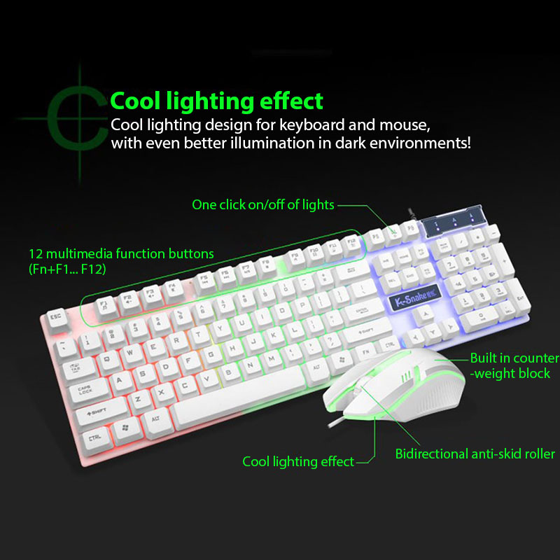 Набор клавиатуры и мыши KM320, – обзор и цена Gaming Keyboard Mouse Wireless