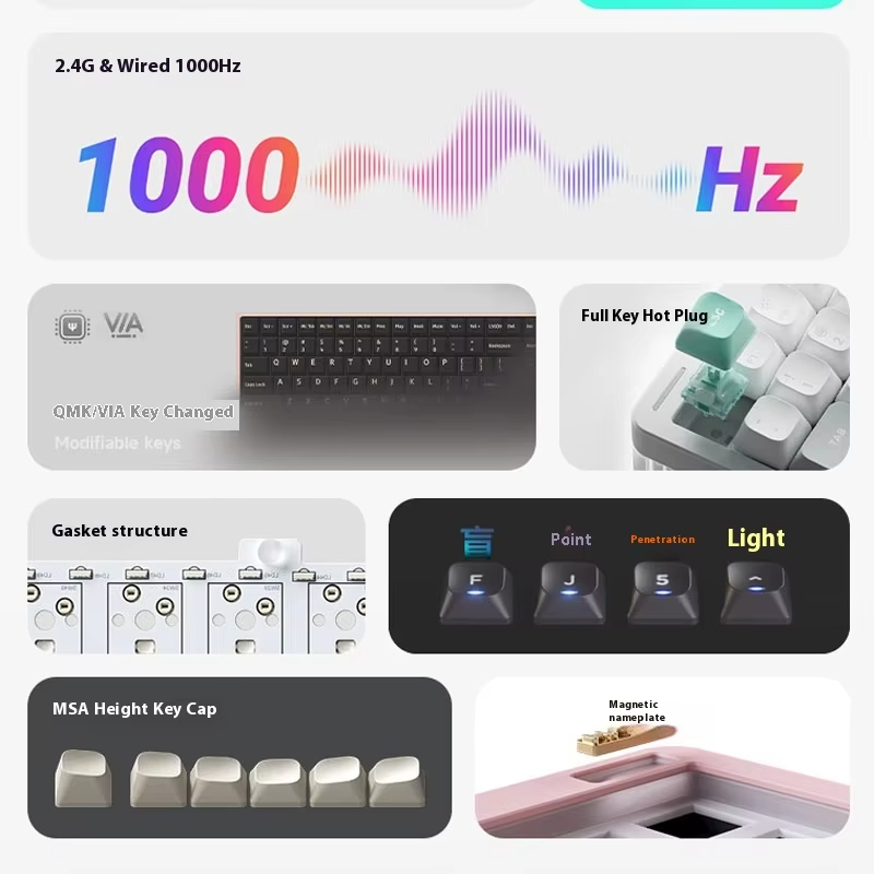 Беспроводная механическая клав – обзор и цена Gaming Keyboard No Noise