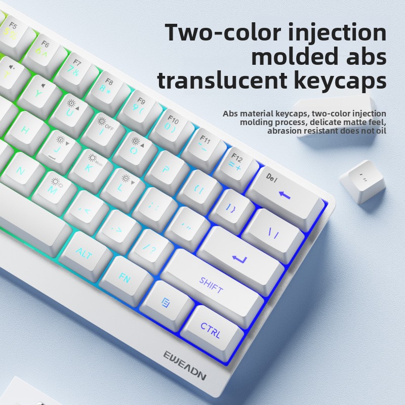 61-клавишная беспроводная мини – обзор и цена Gaming Keyboard No Noise