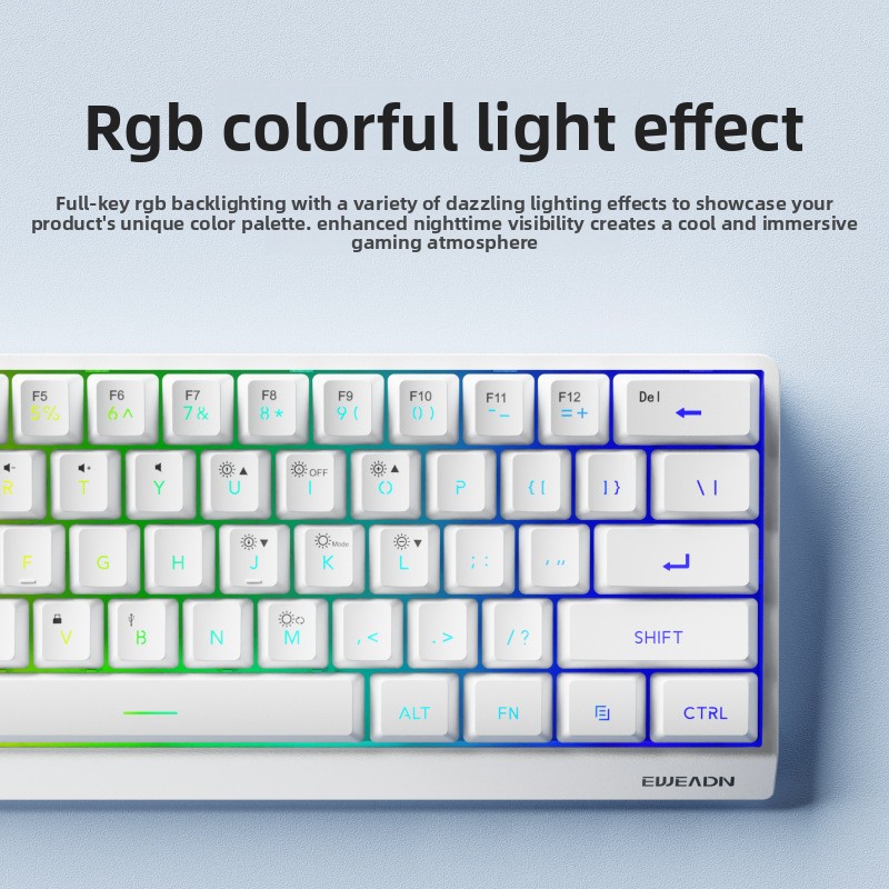 61-клавишная беспроводная мини – обзор и цена Gaming Keyboard No Noise