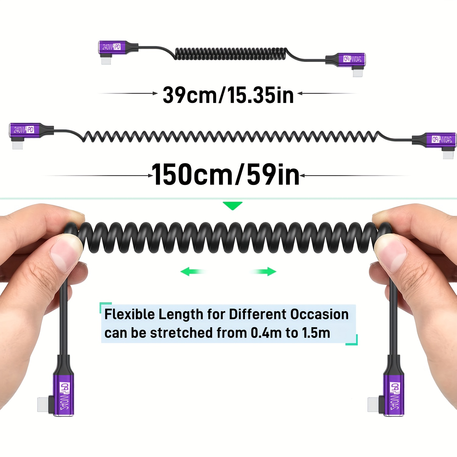 Спиральный кабель USB-C на USB – обзор и цена Coiled Usb Cable