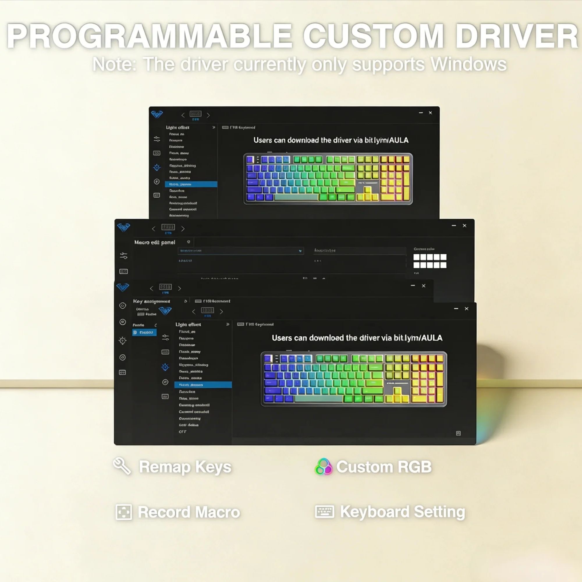 Беспроводная клавиатура AULA F – обзор и цена Gaming Keyboard No Noise
