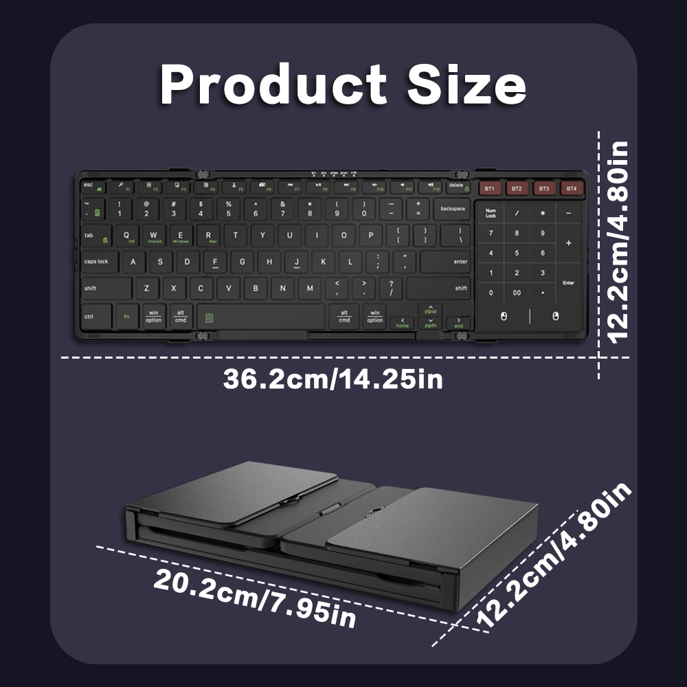 Складная Bluetooth-клавиатура  – обзор и цена Gaming Keyboard Budget
